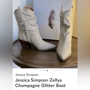 I am searching for Jessica Simpson Champagne Zellya Boots, Size 10 or 10.5